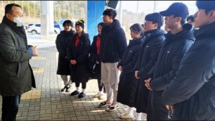 전갑수 광주체육회장, 강원 평창서 전국동계체전 선수단 격려