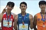 장흥군청 김장우 전국실업육상 세단뛰기 금메달